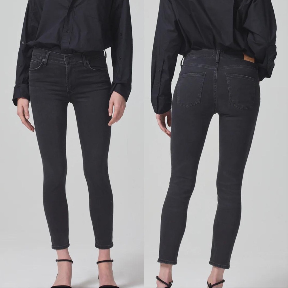 Citizens of Humanity Rocket Ankle Skinny Black Wash Jeans